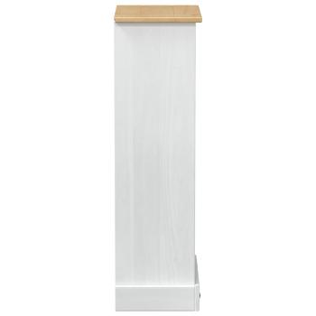 Bücherregal 46 x 29 x 100 cm Massives Kiefernholz Weiß