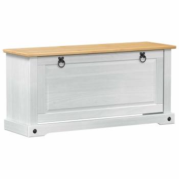 Schuhschrank Corona Weiß 99 x 32 x 49 cm Massives Kiefernholz