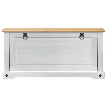 Schuhschrank Corona Weiß 99 x 32 x 49 cm Massives Kiefernholz