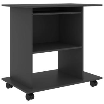 Schreibtisch Grau 80x50x75 cm Holzwerkstoff