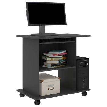 Schreibtisch Grau 80x50x75 cm Holzwerkstoff