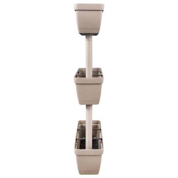 Pflanzkübel 6-tlg. 100 cm Taupe