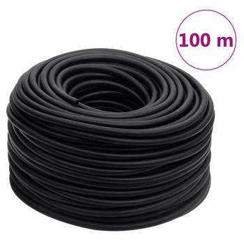ARDEBO.de - Hybrid-Luftschlauch Schwarz 0,6" 100 m Gummi und PVC