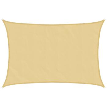 Sonnensegel Sandfarbe 3x4 m 100% Polyester Oxford