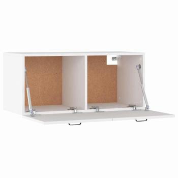 Wandschrank Weiß 80x36,5x35 cm Holzwerkstoff