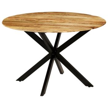 ARDEBO.de - Esstisch Raues Massives Mangoholz und Stahl 120x77 cm