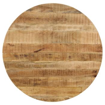 Esstisch Raues Massives Mangoholz und Stahl 120x77 cm
