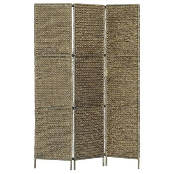 ARDEBO.de - 3-teiliger Paravent Braun 116×160 cm Wasserhyazinthe