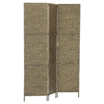 3-teiliger Paravent Braun 116×160 cm Wasserhyazinthe