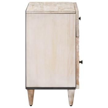 Bettkasten Weiß 50 x 33 x 60 cm Massivholz Mango