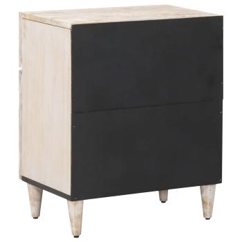 Bettkasten Weiß 50 x 33 x 60 cm Massivholz Mango