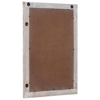 Wandspiegel Weiß 70 x 50 cm Massivholz Mango Rechteckig