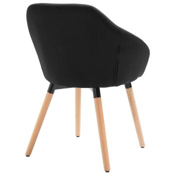 Esszimmerstühle 2 Stk. Schwarz Stoff