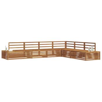 7 stk. Outdoor-Sofagarnitur Massivholz Akazie Natur