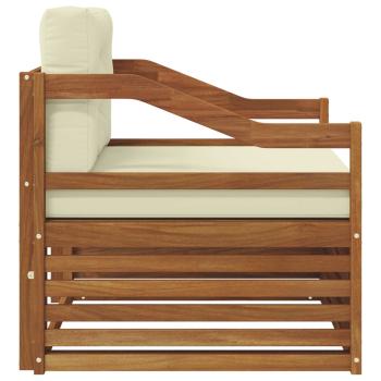 Outdoor-Sofa Natur und Creme