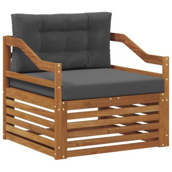 Outdoor-Sofa Natur und Anthrazit