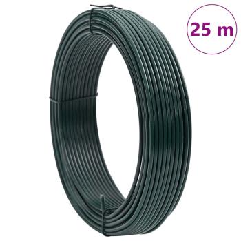 Zaunbindedraht Grün 25 m PVC