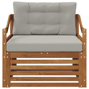 Outdoor-Sofa Natürlich und Hellgrau