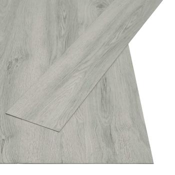 ARDEBO.de - Selbstklebende Bodenbelagsdiele Hellgrau 4,46 m² 32 stk. PVC