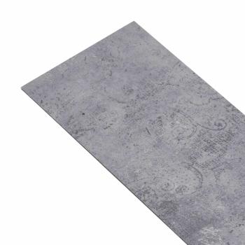 Selbstklebende Bodenbelagsdiele Zementgrau 4,46 m² 32 stk. PVC
