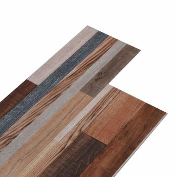 ARDEBO.de - Selbstklebende Bodenbelagsdiele Mehrfarbig 4,46 m² 32 Stk. PVC