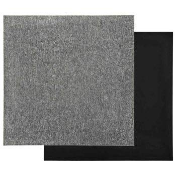 Teppich 20 Stk. Grau 50 x 50 cm 100% Polypropylen