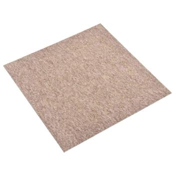 ARDEBO.de - Teppich 20 stk. Beige 50 x 50 cm 100% Polypropylen