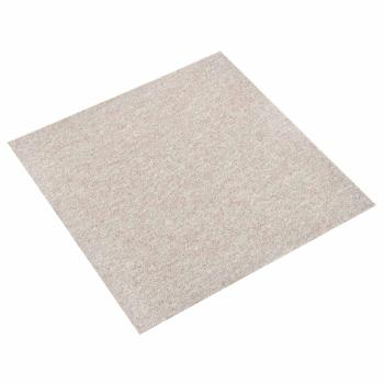 ARDEBO.de - Teppich 20 stk. Hellbeige 50 x 50 cm 100% Polypropylen