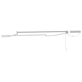 Elektrisches Markisenrahmen Weiß 3 x 2 m Aluminium