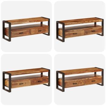 TV-Schrank 120x35x45 cm Massivholz Akazie