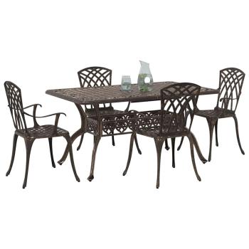 Garten Essgruppe 5 pcs Bronze Aluminium