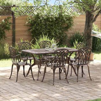 Garten Essgruppe 7 pcs Bronze Aluminium