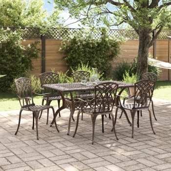 Garten Essgruppe 7 pcs Bronze Aluminium