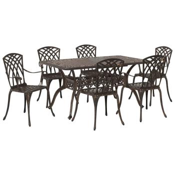 Garten Essgruppe 7 pcs Bronze Aluminium