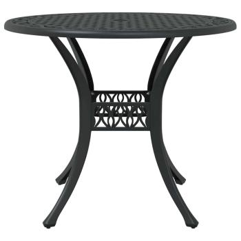 Garten Essgruppe 5 pcs Schwarz Aluminium