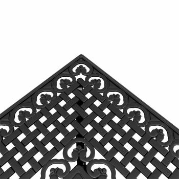 Gartentisch Set 3 pcs Schwarz Gussaluminium