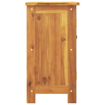 Gartenschrank 75x35x70 cm Massivholz Akazie