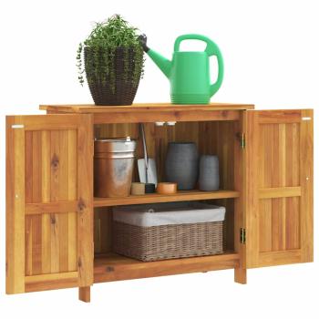 Gartenschrank 75x35x70 cm Massivholz Akazie