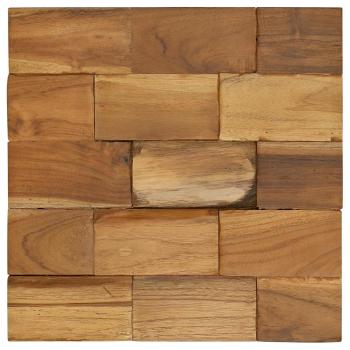 Aufbewahrungshocker Braun 40 x 40 x 45 cm Massives Teakholz