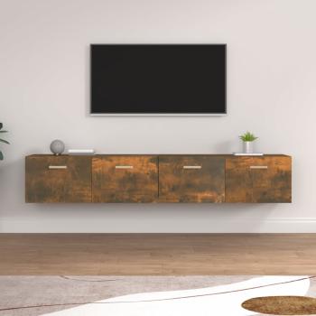 ARDEBO.de - Wandschränke 2 Stk. Räuchereiche 100x36,5x35 cm Holzwerkstoff