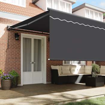 Einziehbare Markise Anthrazit 500 x 300 cm