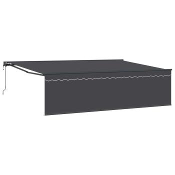 Ausziehbare Markise Anthrazit 500 x 300 cm