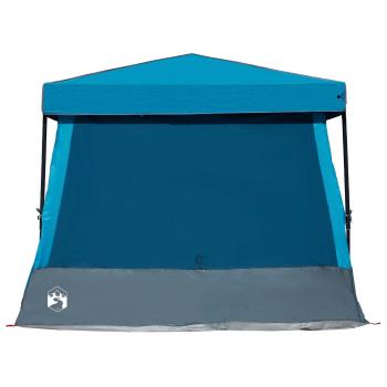 Camping-Zelt-Set mit Dach 2 pcs Blau Taffeta und Stoff