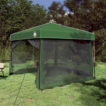 Camping-Zelt-Set mit Dach 2 pcs Grün Taffeta und Stoff