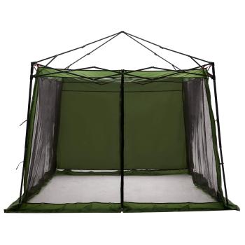 Camping-Zelt-Set mit Dach 2 pcs Grün Taffeta und Stoff