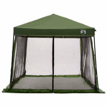 Camping-Zelt-Set mit Dach 2 pcs Grün Taffeta und Stoff