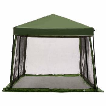 Camping-Zelt-Set mit Dach 2 pcs Grün Taffeta und Stoff