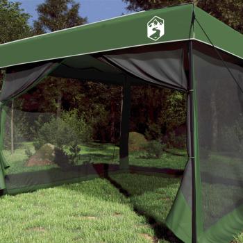 Camping-Zelt-Set mit Dach 2 pcs Grün Taffeta und Stoff