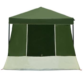 Camping-Zelt-Set mit Dach 2 pcs Grün Taffeta und Stoff