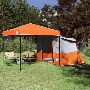 ARDEBO.de - Camping-Zelt-Set mit Dach 2 pcs Orange Taffeta und Stoff
